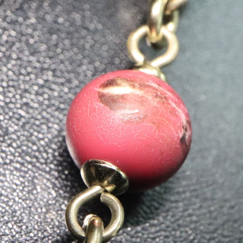 Chanel 3coco Mark Long Chain Necklace Pearl Multicolor Stone Gold