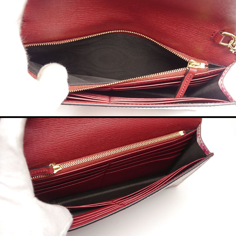 Gucci GG Blooms Chain Wallet 409340 Long Wallet Women