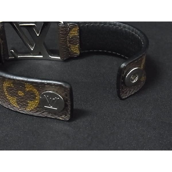 Louis Vuitton Bracelet Hockenheim Brown Monogram Silver — view 4