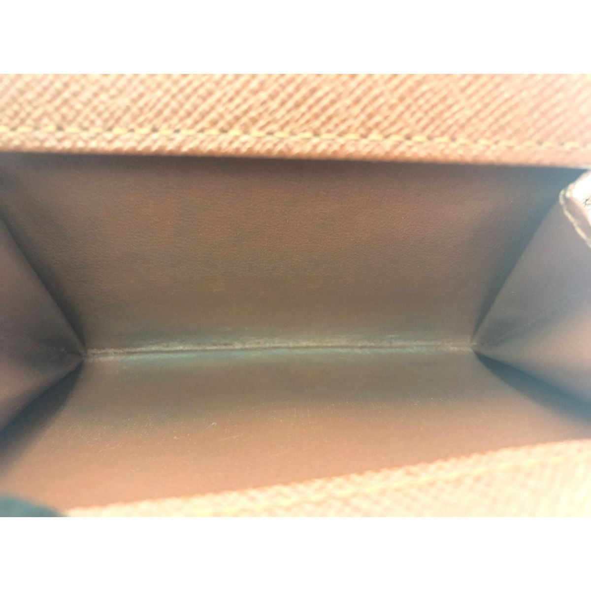 Louis Vuitton Women's Coin Case Monogram Portomone Plat M61930 Brown