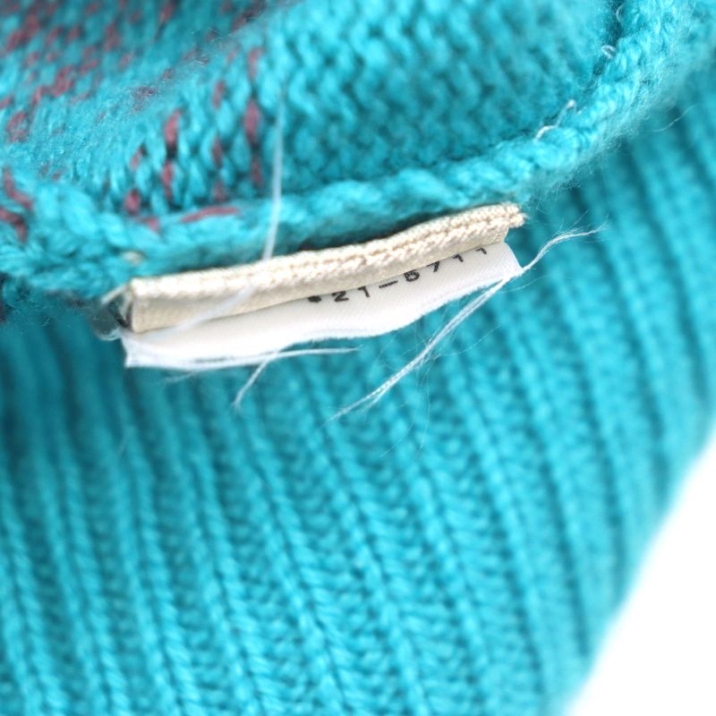 Hermes 22SS 100% Cashmere Gradient V-neck Knit Cardigan Pinkish Blue S Made In