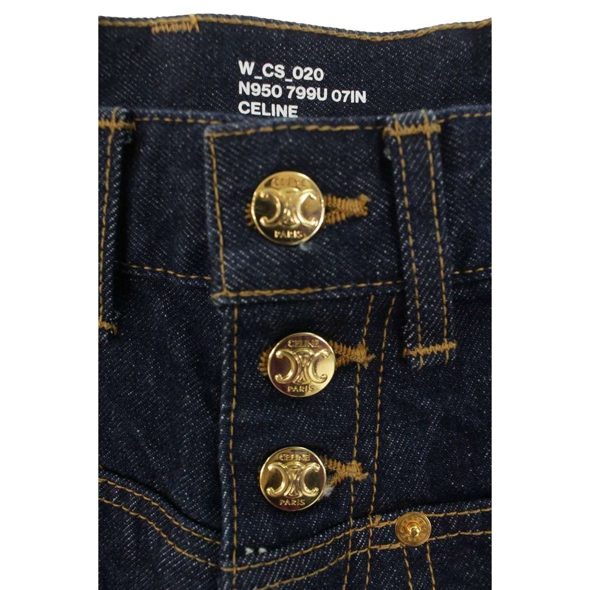 Celine Triomphe Denim Shorts 28 Inch — view 3