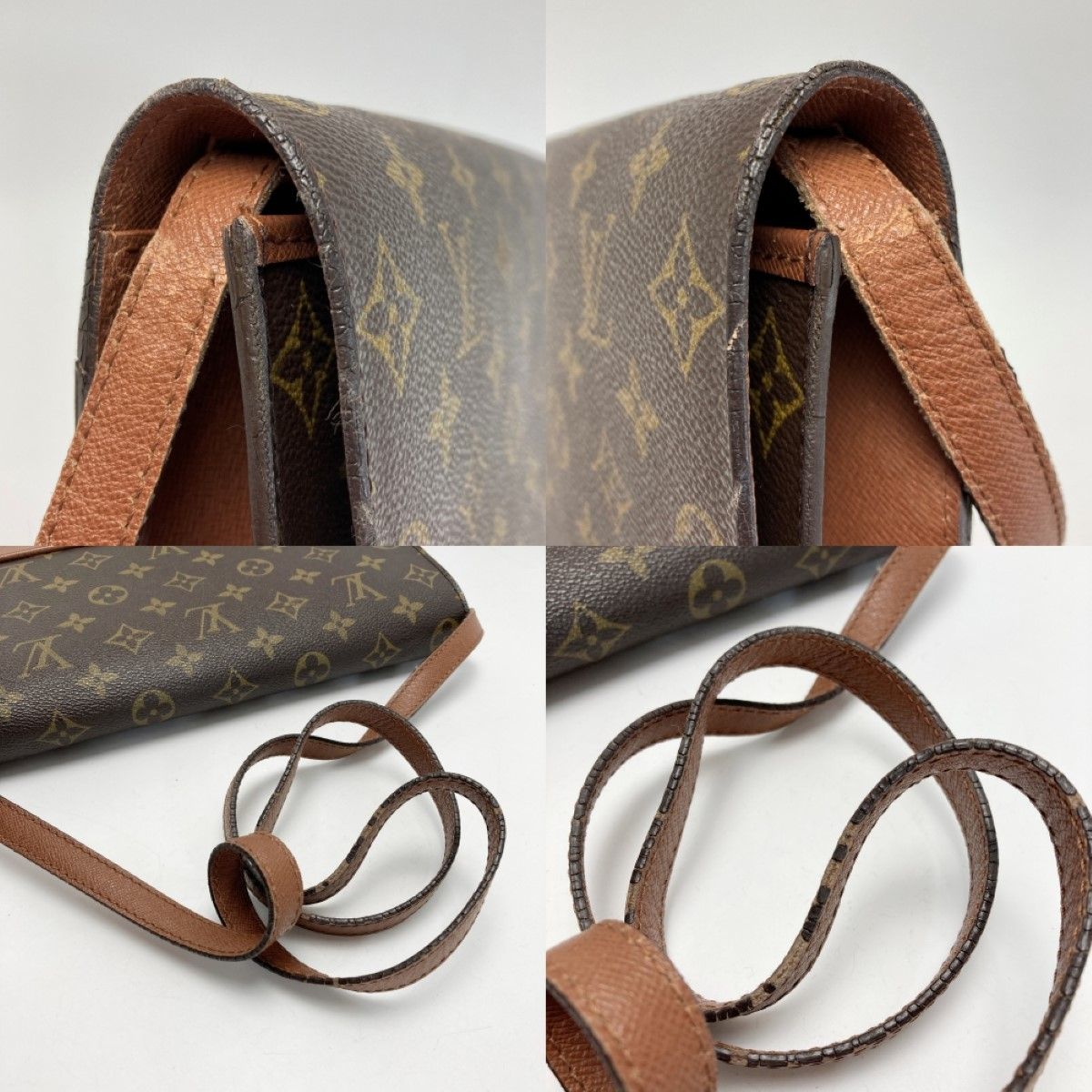 Louis Vuitton Monogram Bordeaux M51797 2way Shoulder Bag Clutch Bag