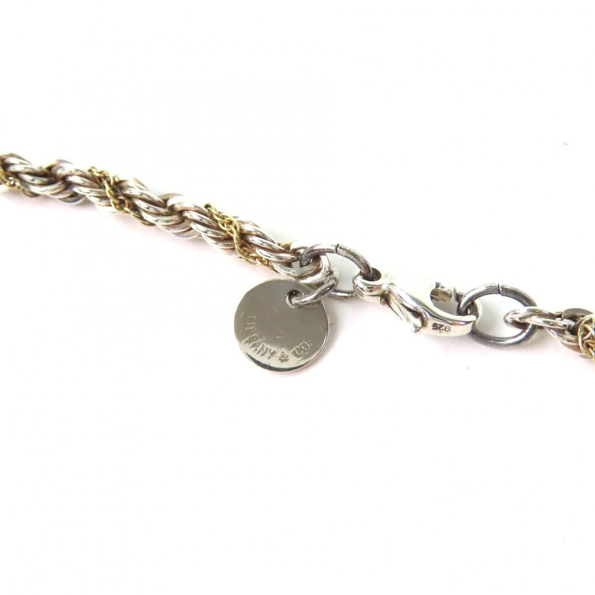 Tiffany & Co Twist 925 18k Necklace Silver Gold Weight — view 5