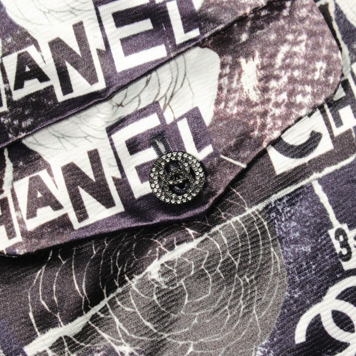 Chanel Pants Camellia Logo Cotton CC — view 9