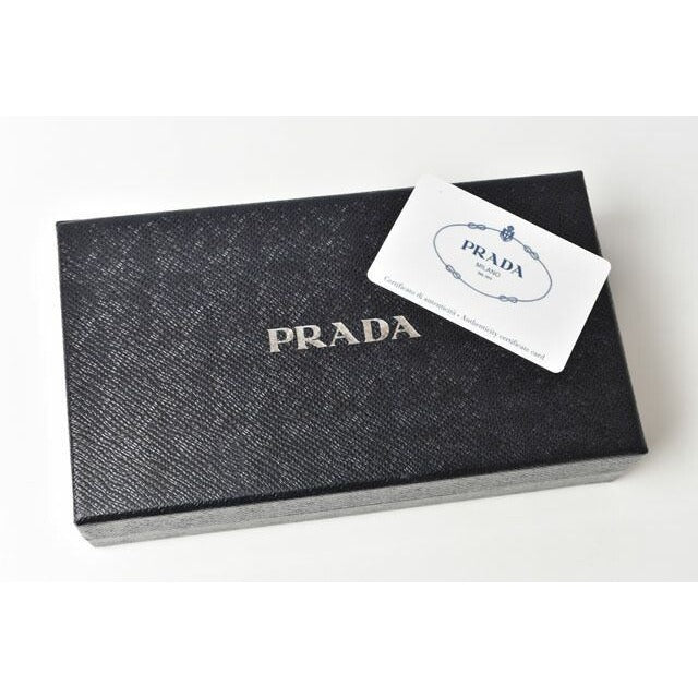 Prada Wallet Long 1 M0506 Saffiano Metal Shape Pressed Leather — view 10