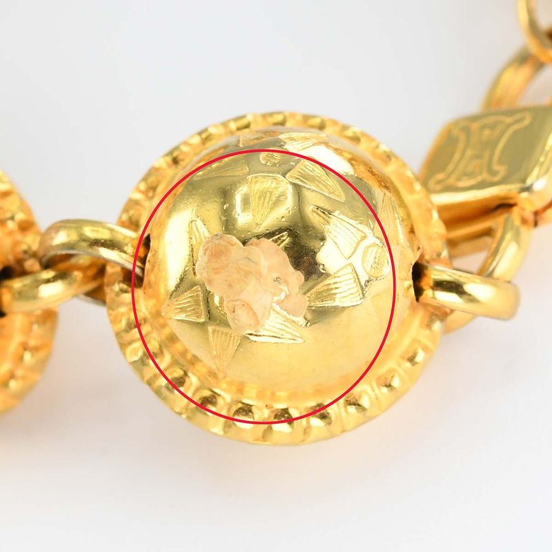 Celine Bracelet Star Ball GP Gold Color Ladies Accessories H7963