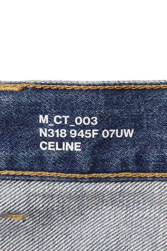 Celine 2n318945f Union Wash Regular Denim Pants Men's 28