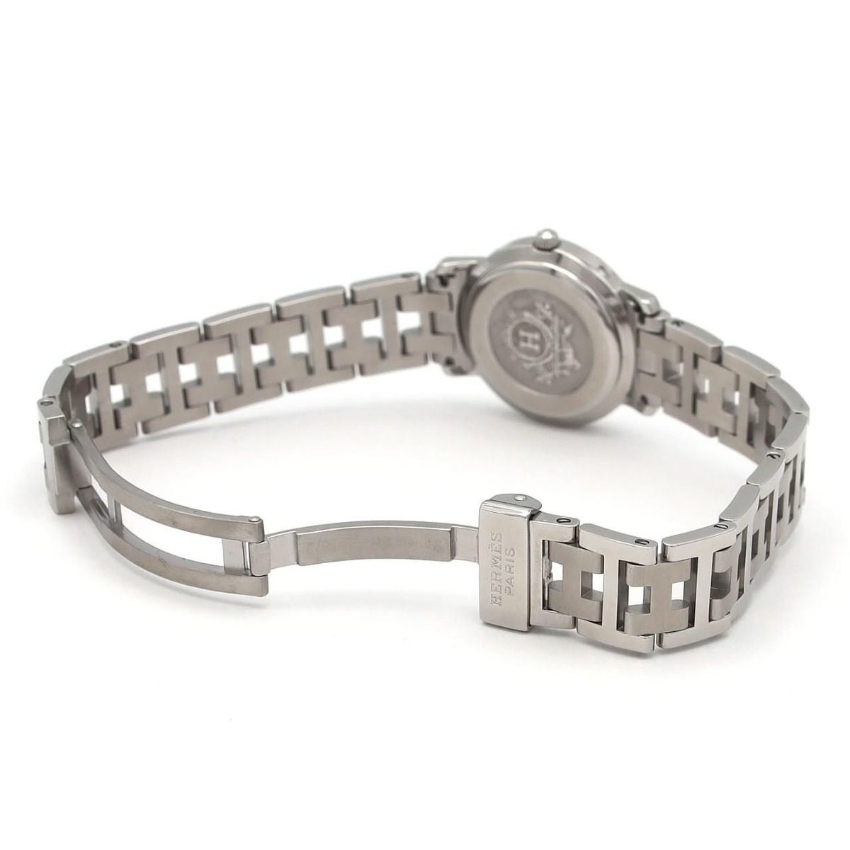 Hermes SS Quartz Watch White — view 7