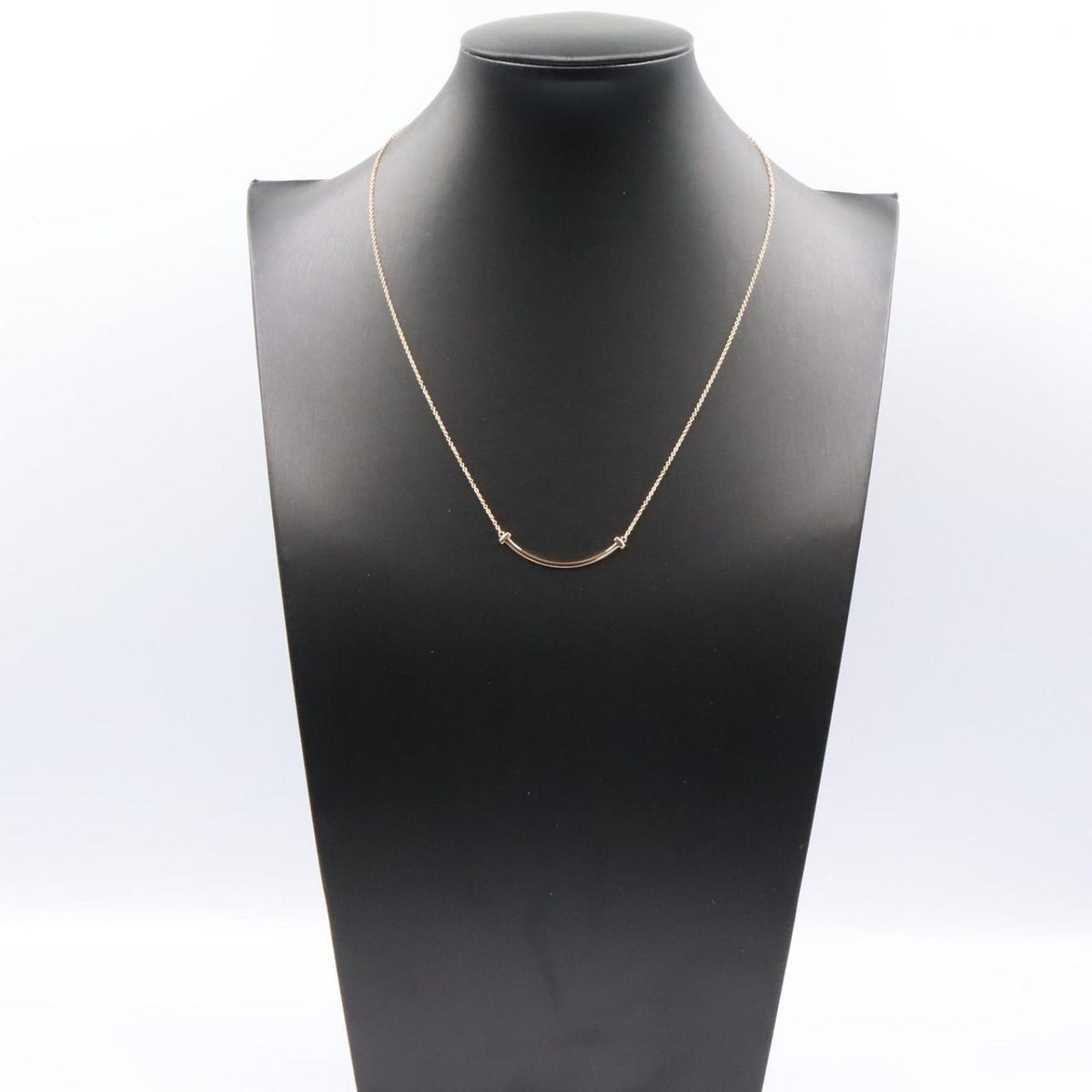 Tiffany & Co Necklace T Smile Small 40 18k Pink Gold — view 7
