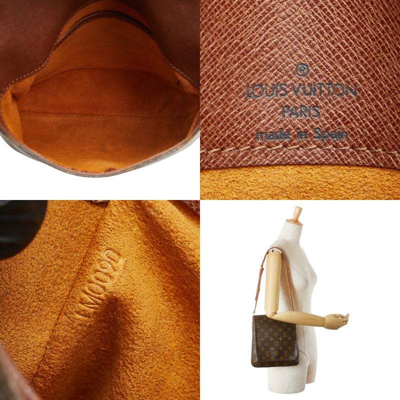 Louis Vuitton Monogram Musette Salsa Short M51258 Brown PVC Leather Women Louis