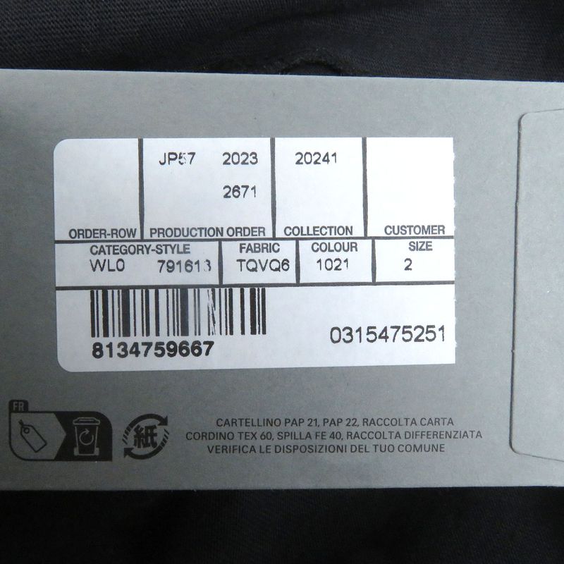 Balenciaga 24SS 791613 TAPE TYPE Oversized Damaged Docking Design Long Sleeve