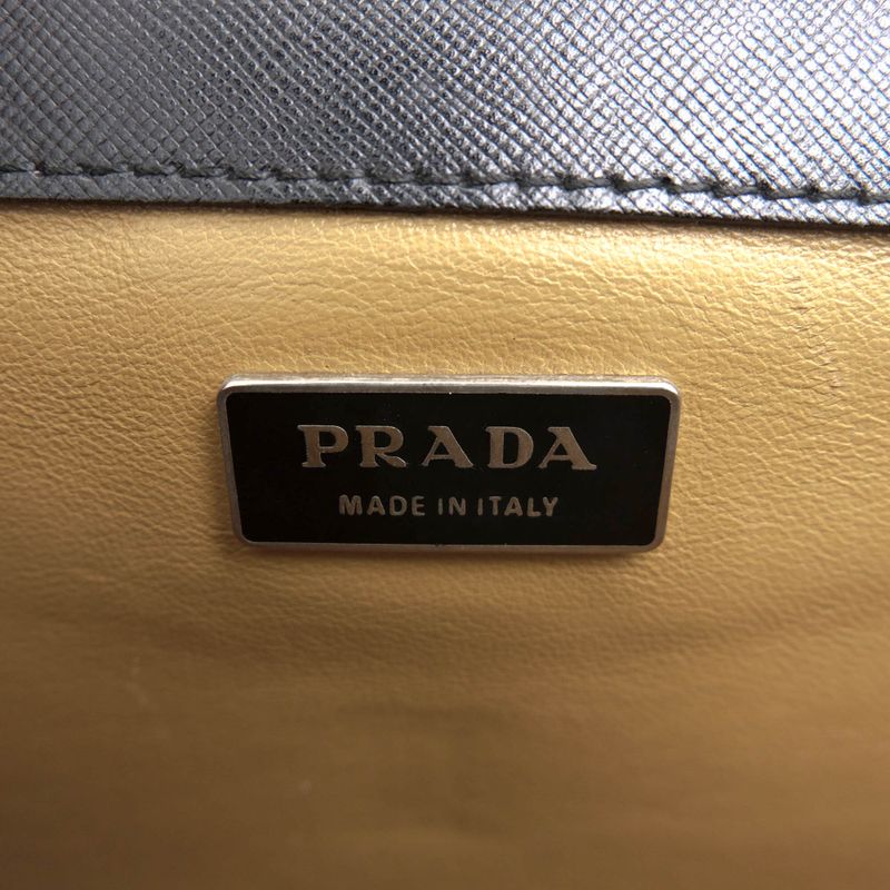 Prada Bag Briefcase Business Bag Business Men Leather Genuine Black Dulles Bag