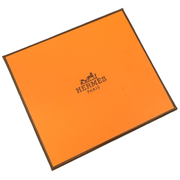 Hermes Coin Case Bastia Chèvre Sesame Silver Hardware Unused Brown Stamped W