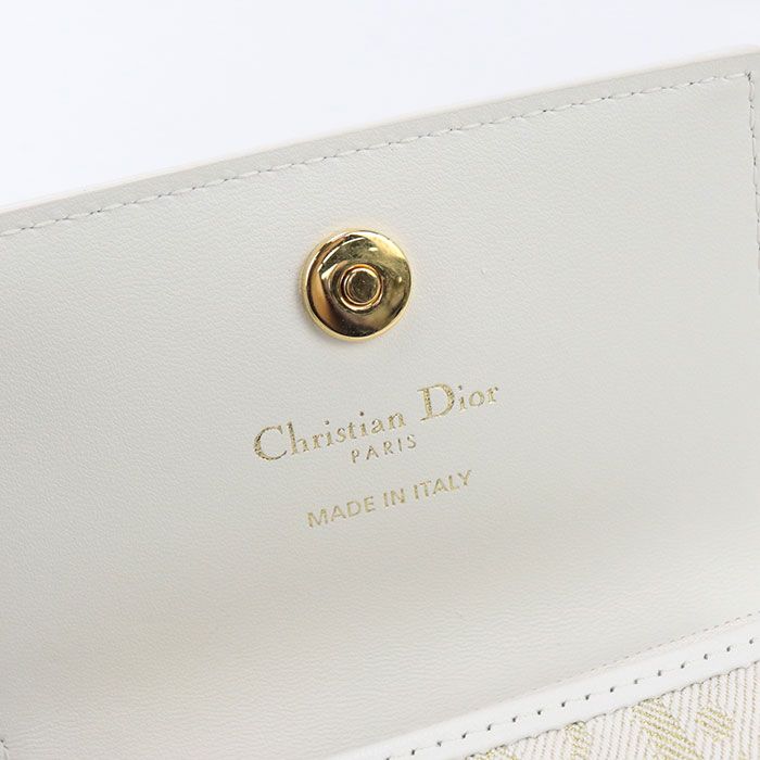 DIOR Glycine Wallet 30 Montaigne S2300 UNRG M01E Coin Purse Jacquard Women's