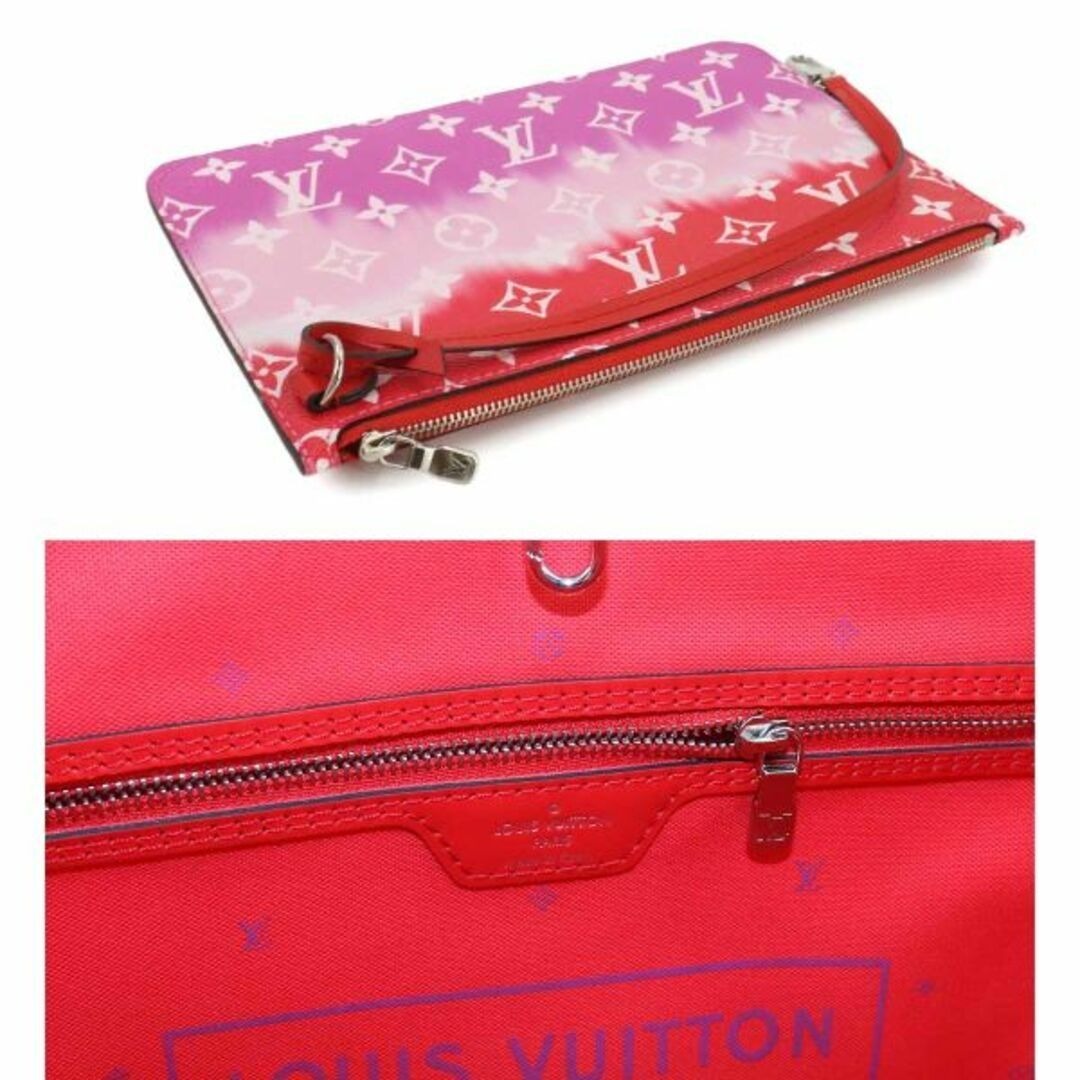 Louis Vuitton Neverfull Monogram Escale MM Tote Shoulder Bag Rouge Red