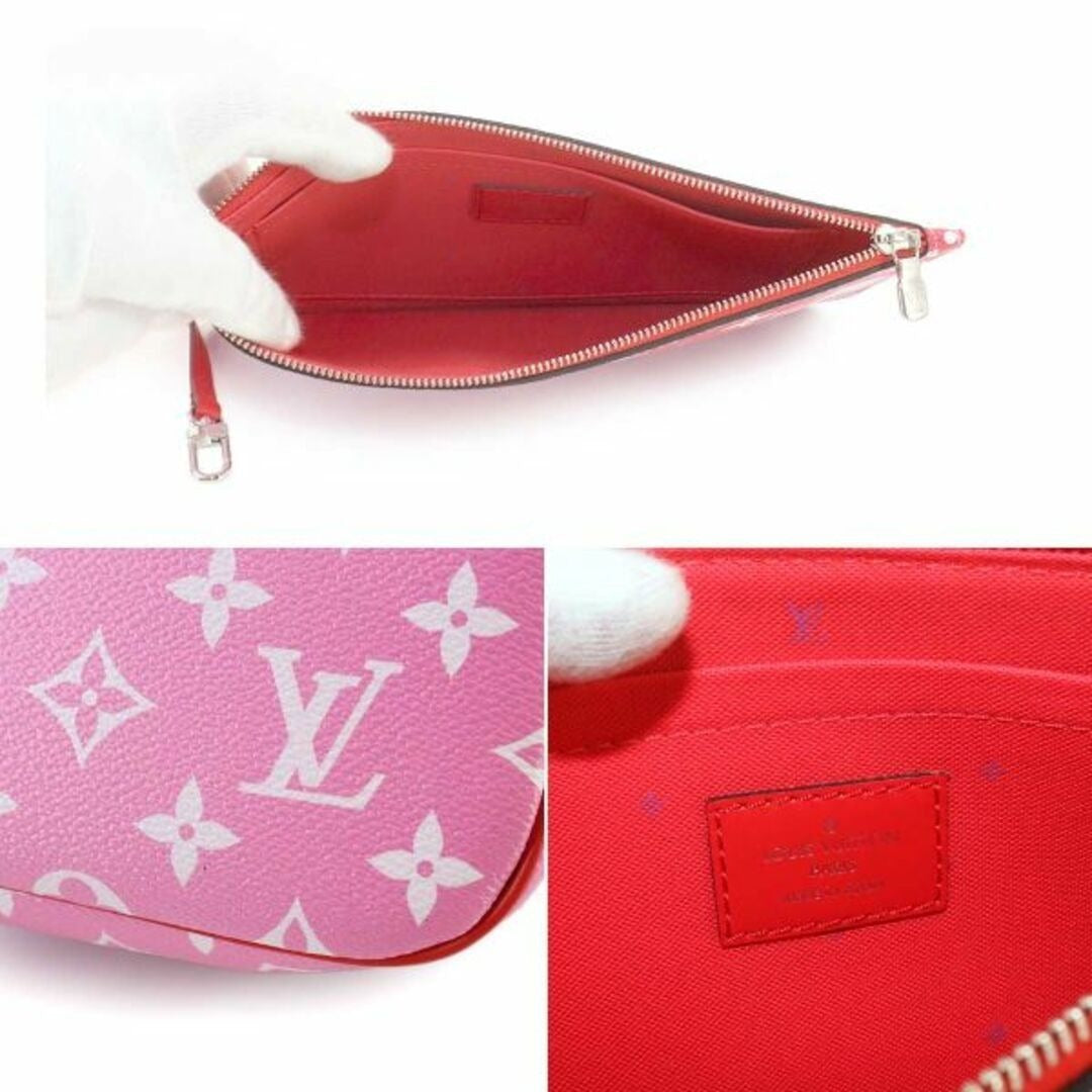 Louis Vuitton Neverfull Monogram Escale MM Tote Shoulder Bag Rouge Red