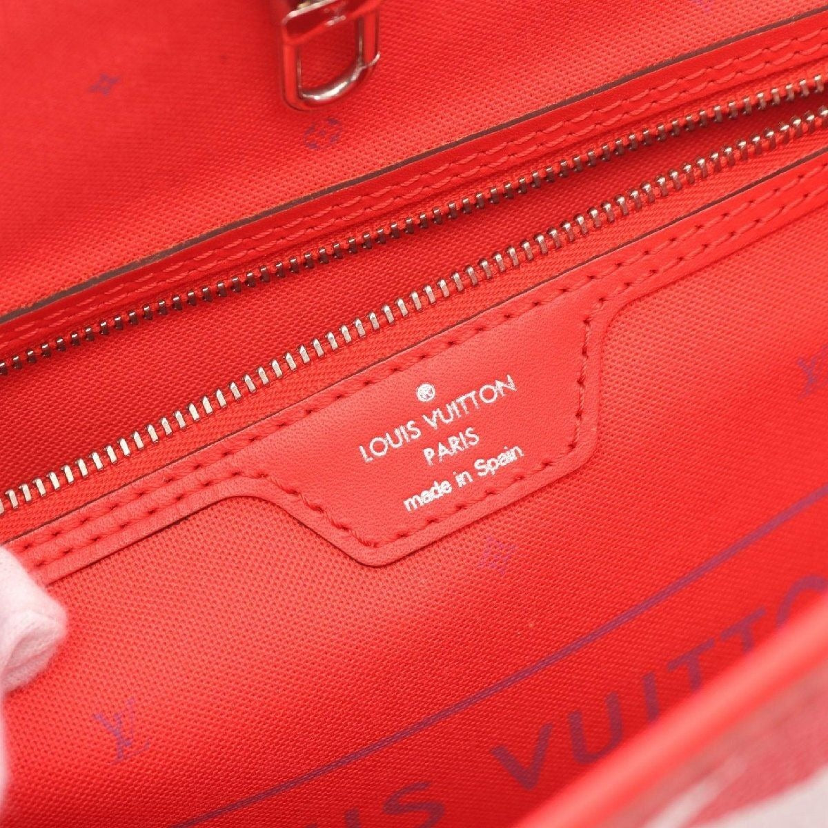 Louis Vuitton Neverfull Monogram Escale MM Tote Shoulder Bag Rouge Red