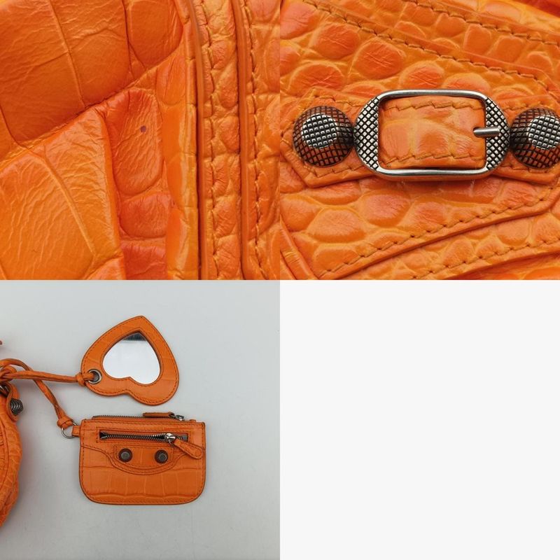 Balenciaga Lukagår Orange Lambskin 6713097512q535269