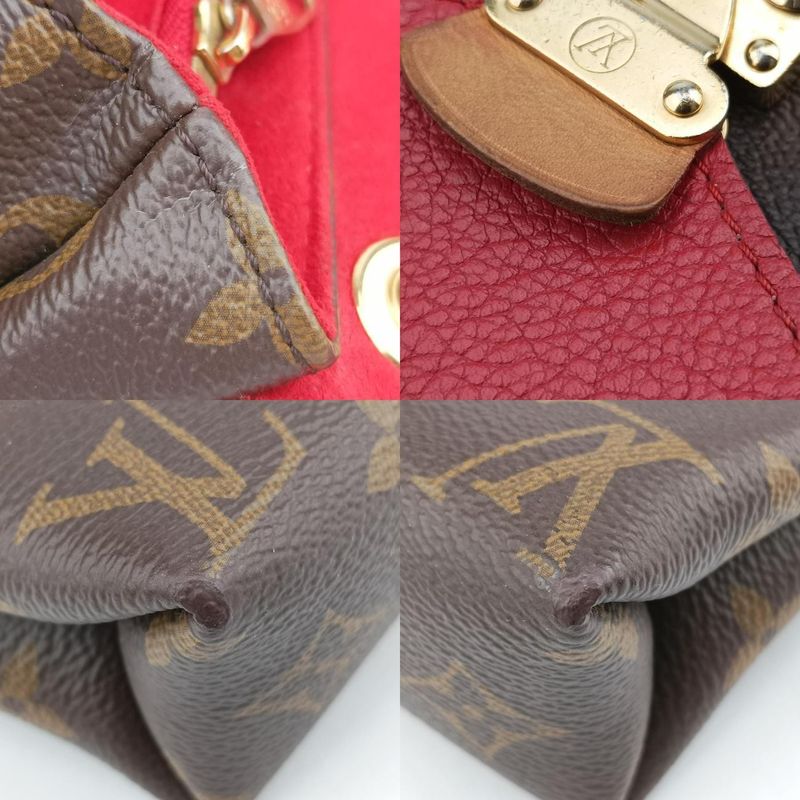 Louis Vuittonpallas Chain Monogram / Brownish X Threes Monogram Canvas And