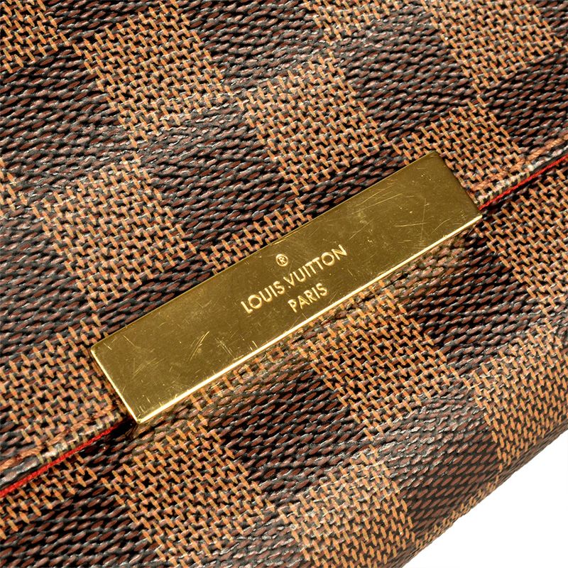 Louis Vuitton Favorite MM Shoulder Bag Damier Ebène N41129