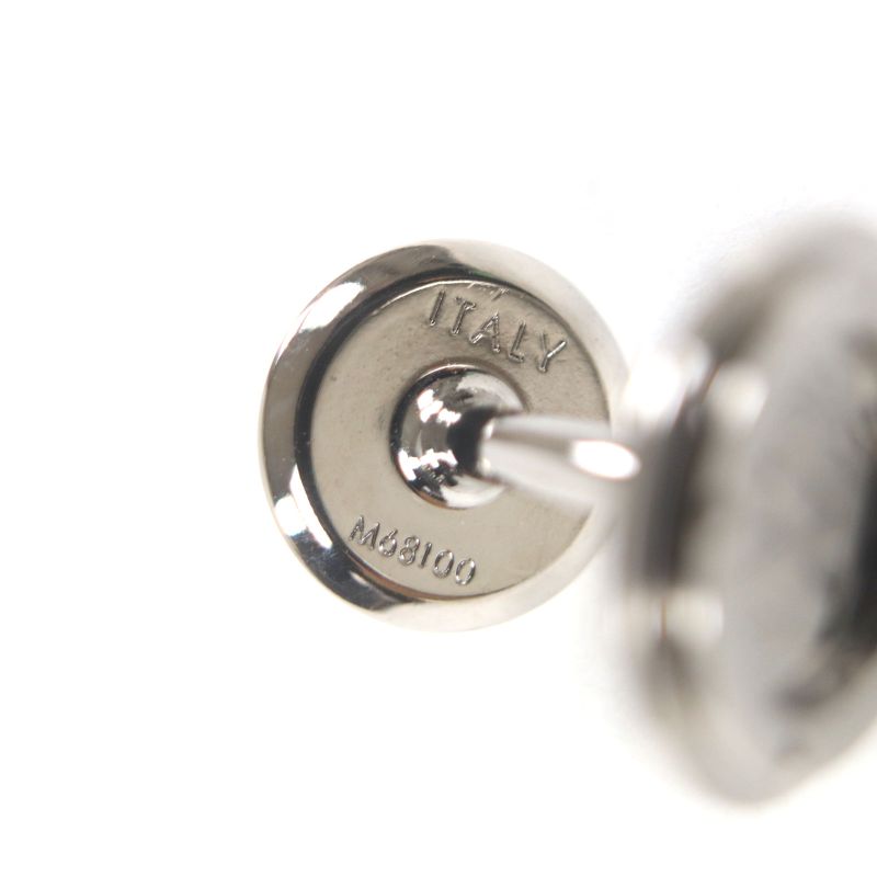 Louis Vuitton 2019 M68100 LV Circle Cufflinks Button Cufflinks Silver Made In