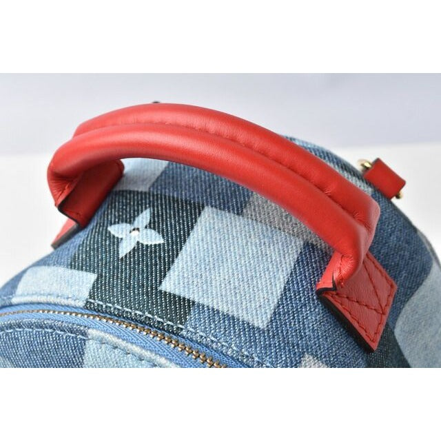 Louis Vuitton Backpack Mini Shoulder Bag Denim Monogram Palm — view 10