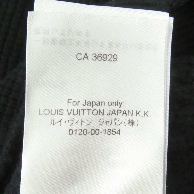 Louis Vuitton 23AW LV Street Sign Cashmere Blend Logo Patch Waffle Knit