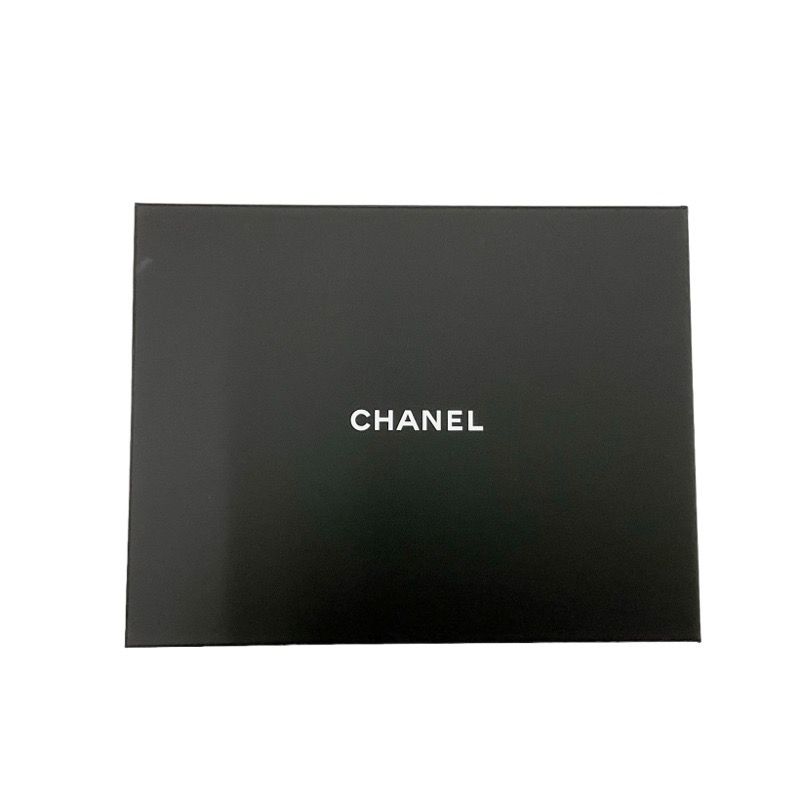 Chanel Card Case Holder Pass Black Gold Coco Mark Quilted Pearl