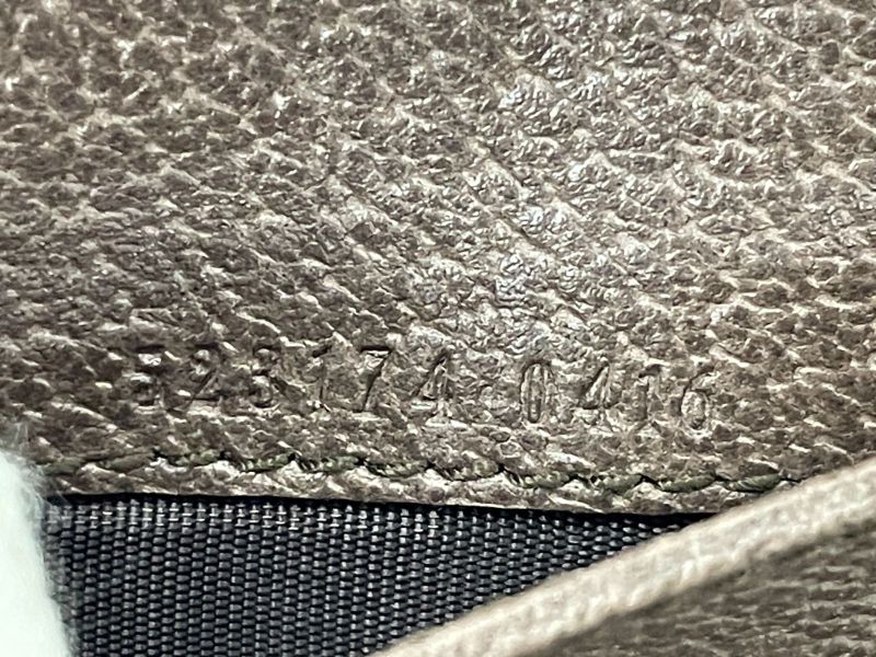 Gucci Ophidia GG Supreme PVC X Leather Compact Wallet 523174 Beige X Ebène Made