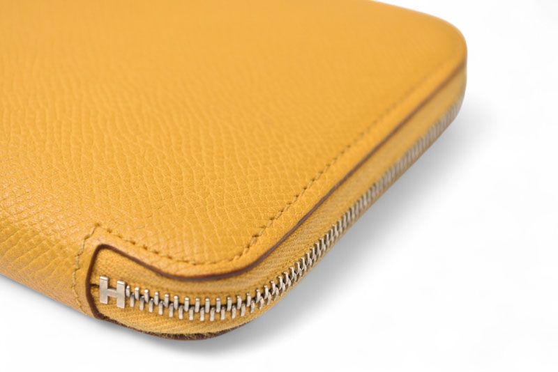 Hermes Wallet Hermes Long Wallet Azap Silk Quin Vaux Epson Sesame Silver