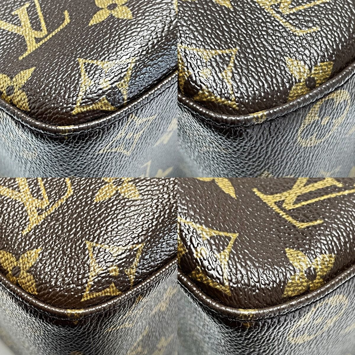 Louis Vuitton Monogram Looping M51145 Brown Handbag Ladies Gold Hardware