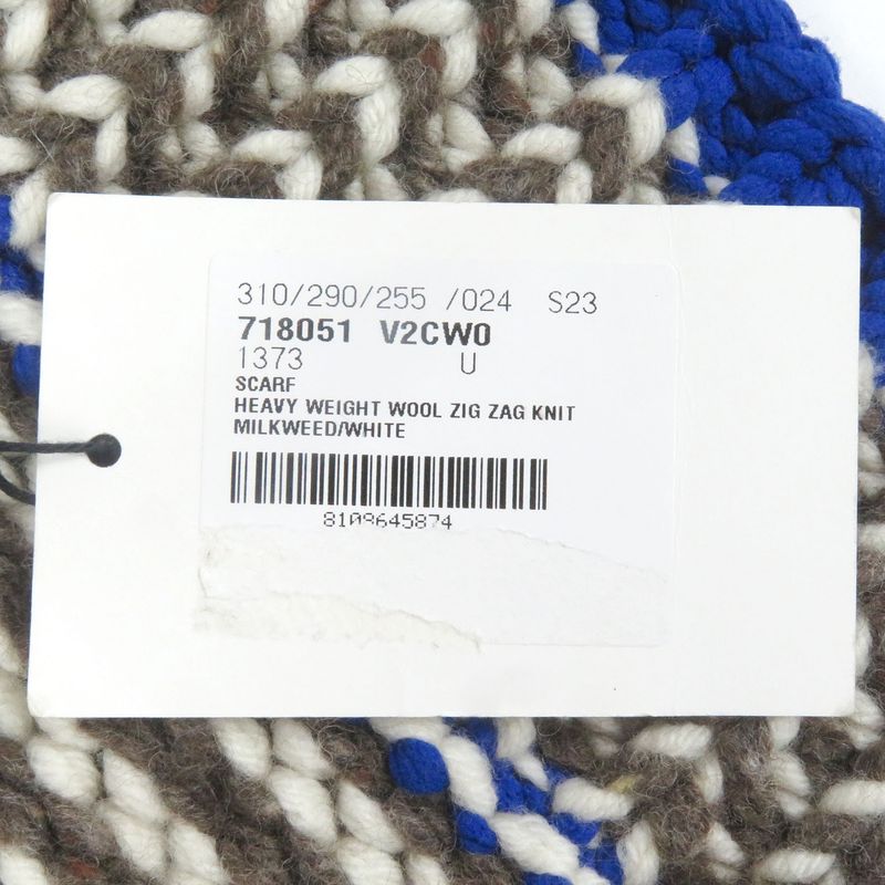 Bottega Veneta 2022 718051 Thick Wool Knit Scarf Brown Genuine