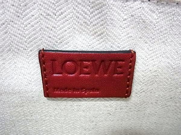 Loewe Repeat Anagram Leather Clutch Bag Second Bag Red And Blue Au5558