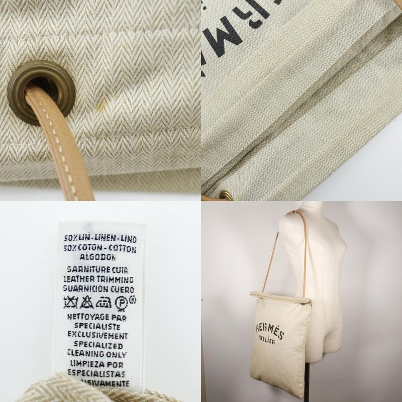 Hermes Aline GM Canvas Beige Unisex Shoulder Bag
