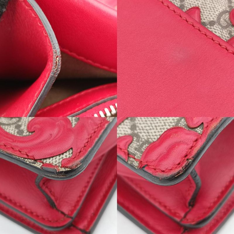 Gucci Dionysuso Scuff Dd X Multicolor PVC Coated Canvas X Leather 400249i0196570