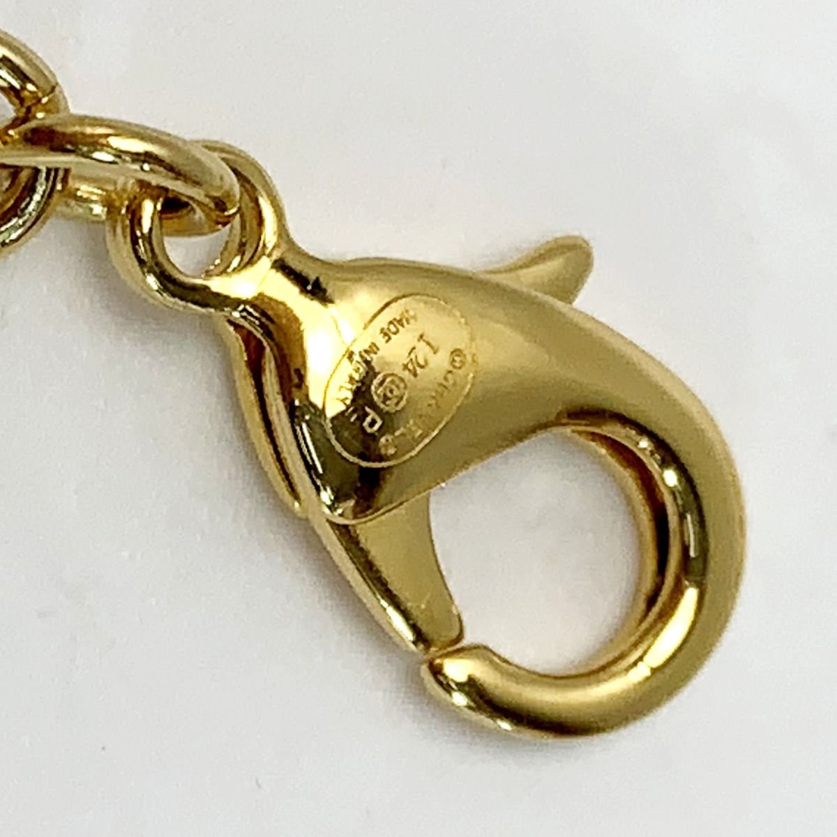 Chanel No5 Denim Plated I24p Gold Blue Accessory Necklace Ladies