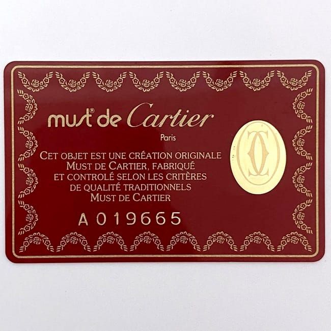 Cartier Coin Case Ec21109 Bordeaux Must Excellent Condition Coin Purse