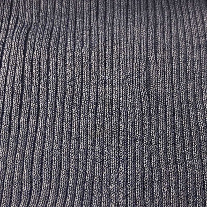 Chanel Henry Neck Ribbed Knit Sweater P45347k04797 Blue 40