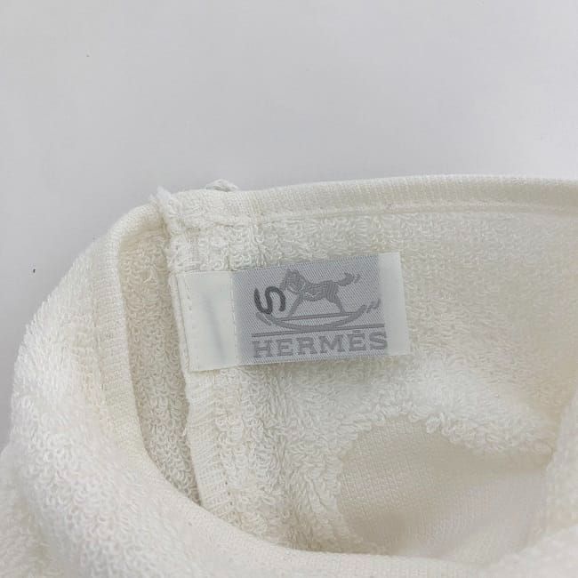 Hermes Baby Bath Mittens White Adada Ec20574 Never Used