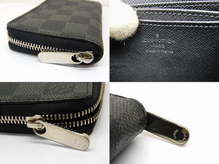 Vuitton Coin Case - N63076 Mi0173 Zippy Coin Purse Damier Graphite Coin Purse