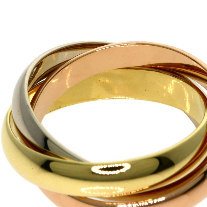 Cartier Trinity #49 Ring 18K Yellow Gold 18K White Gold 18K Pink Gold Ladies