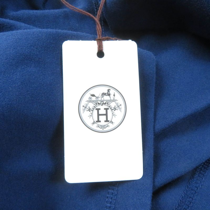 Hermes 100% Cotton Clochette Embroidered Crew Neck Short Sleeve T-shirt With