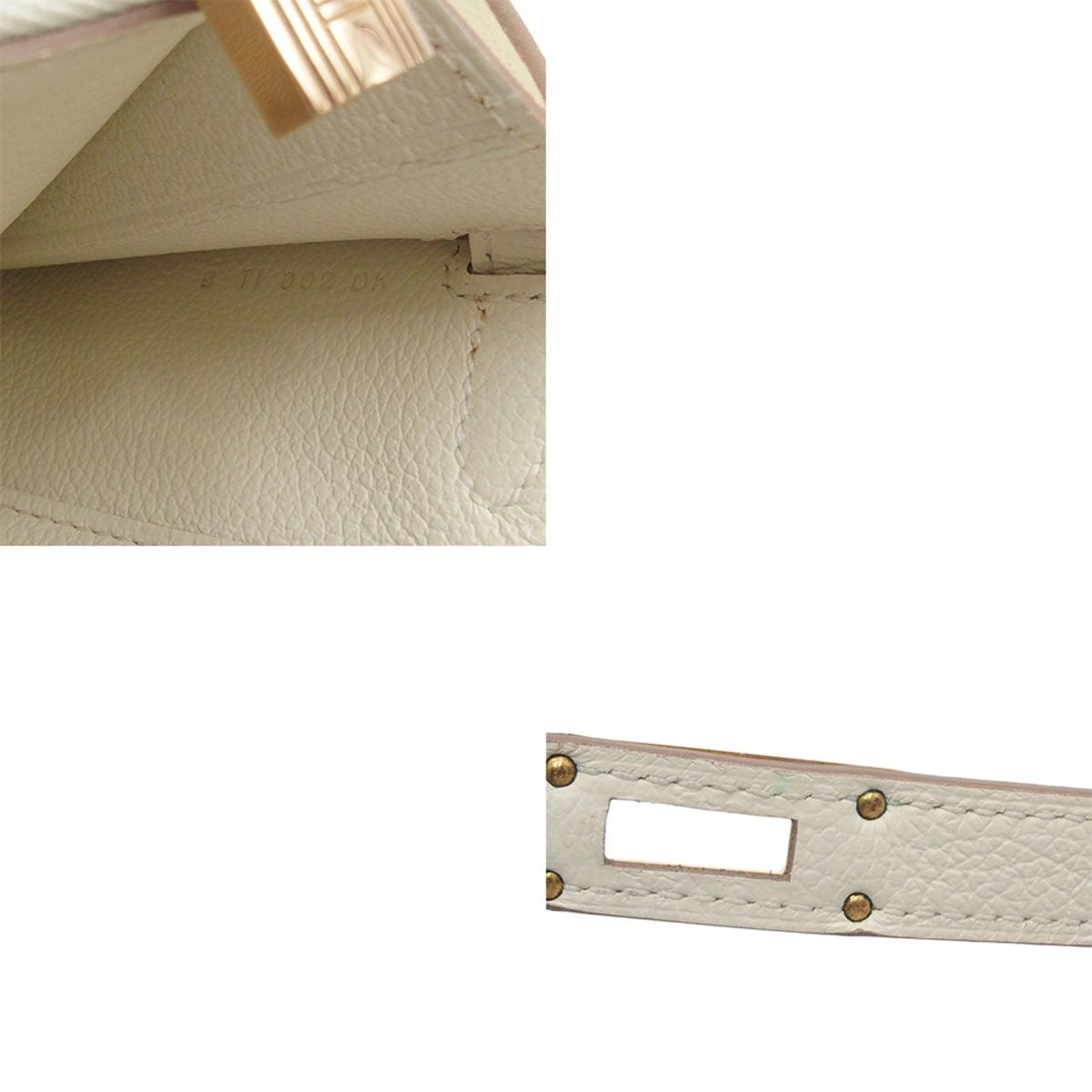 Hermes Kelly Wallet Long to Go Mushroom Gold Evercolor Shoulder Bag — view 8