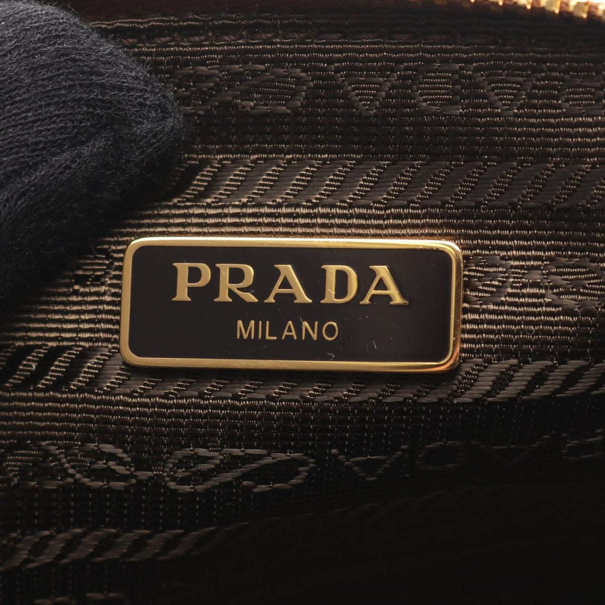 Prada Shoulder Bag Vitello Daino Soft Camel Leather — view 4