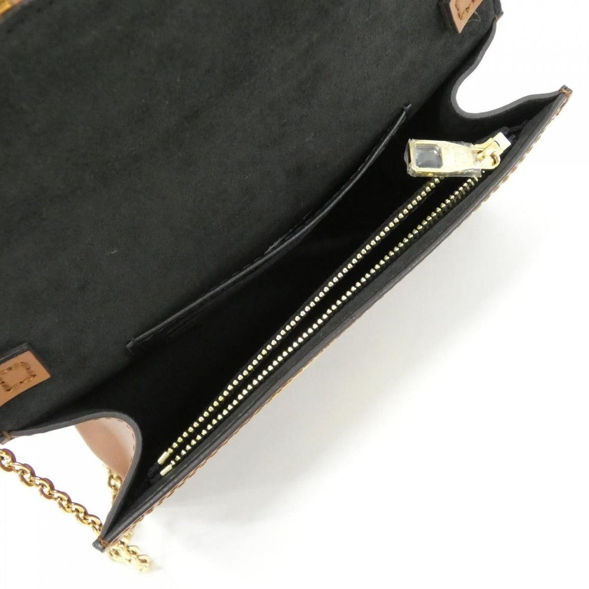 Louis Vuitton Monogram Reverse Portefeuille Dauphine Chain Wallet — view 7