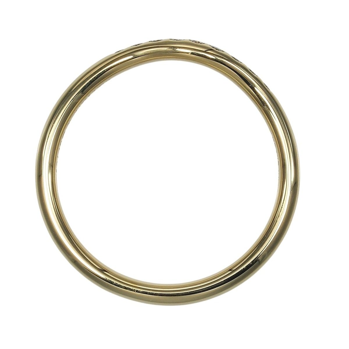 Tiffany & Co Curved Band Gold Diamond Ring — view 11