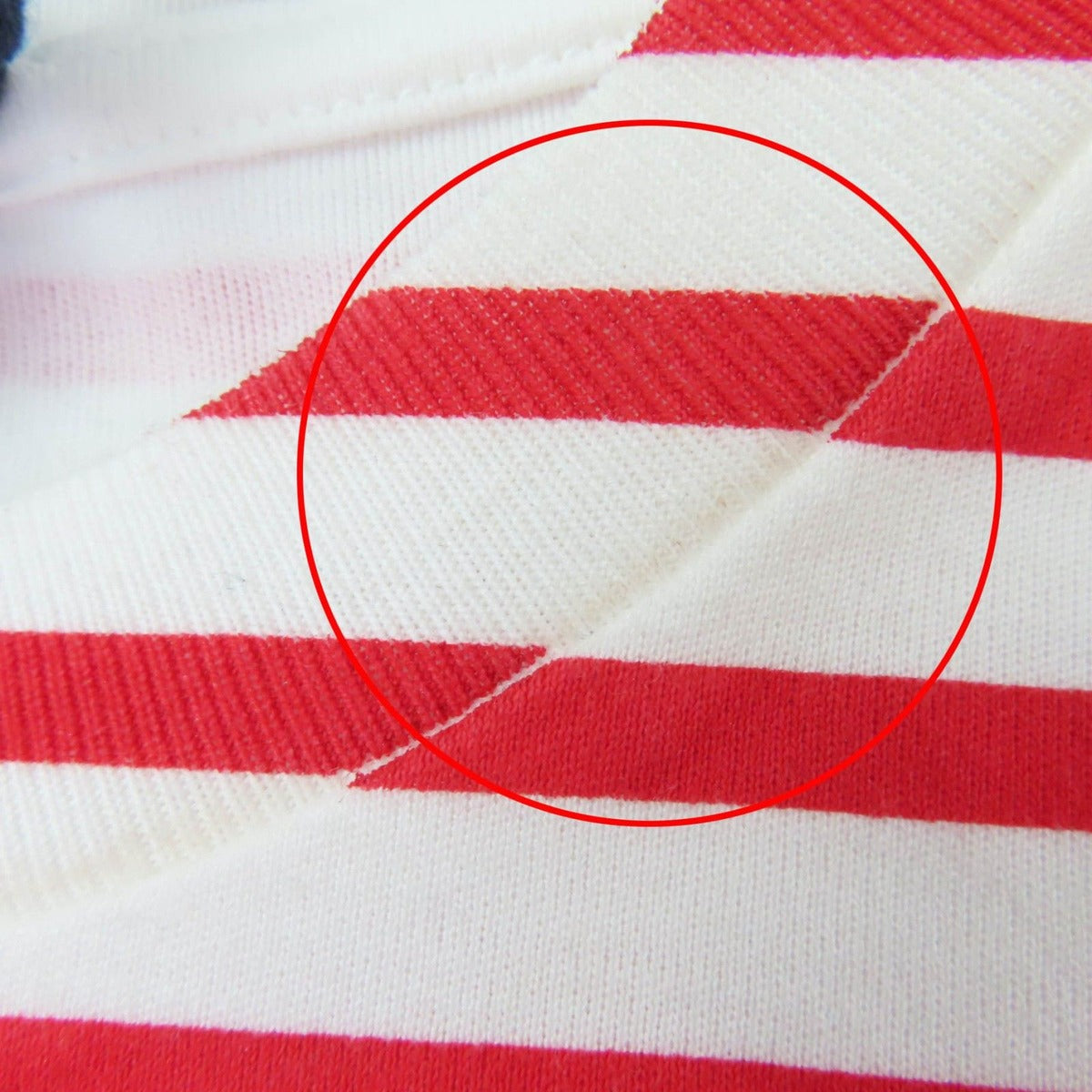 Prada Cotton Triangle Logo Border Pattern Short Sleeve T-Shirt Red White XS — view 13