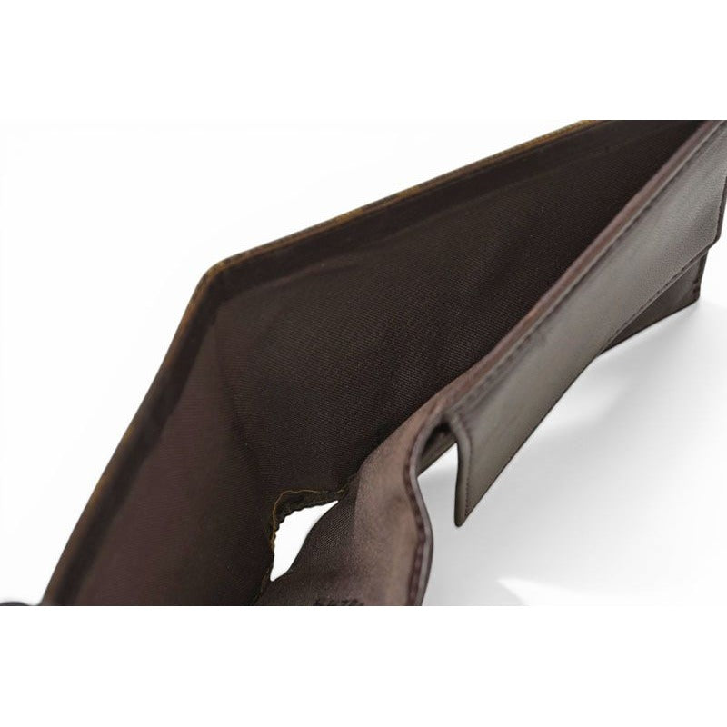 Fendi Wallet Bifold Zipper Style Fold Zucca Pattern Brown — view 9