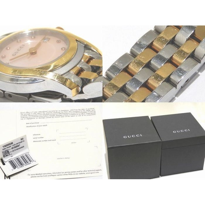 Gucci Quartz Watch Diamond Shell Dial Silver SS — view 3